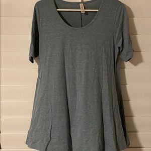 Heathered blue LulaRoe Perfect Tee